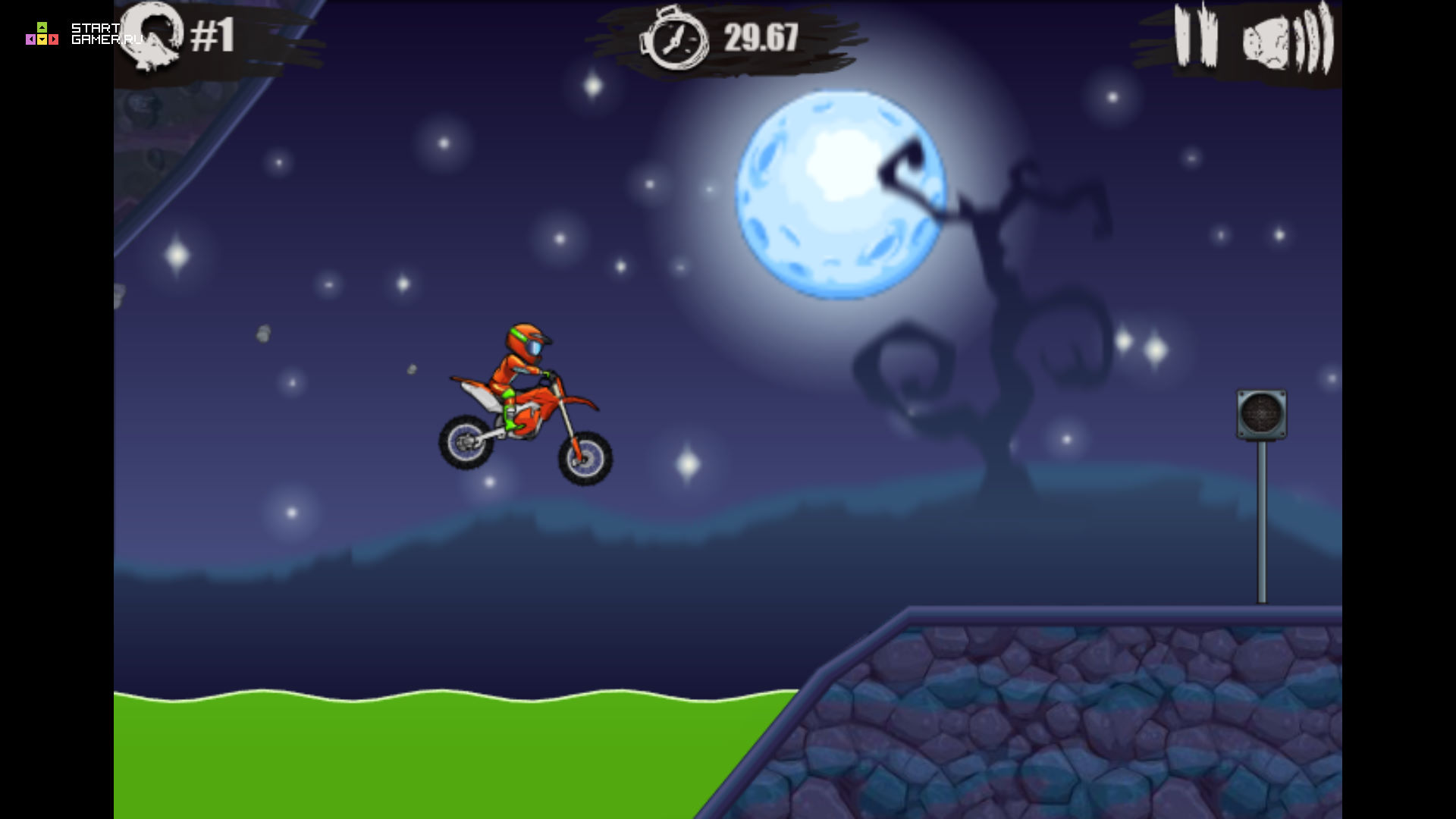 Игра Мото Х3М: Хэллоуин (Moto X3M: Spooky Land) - играть онлайн беспл...
