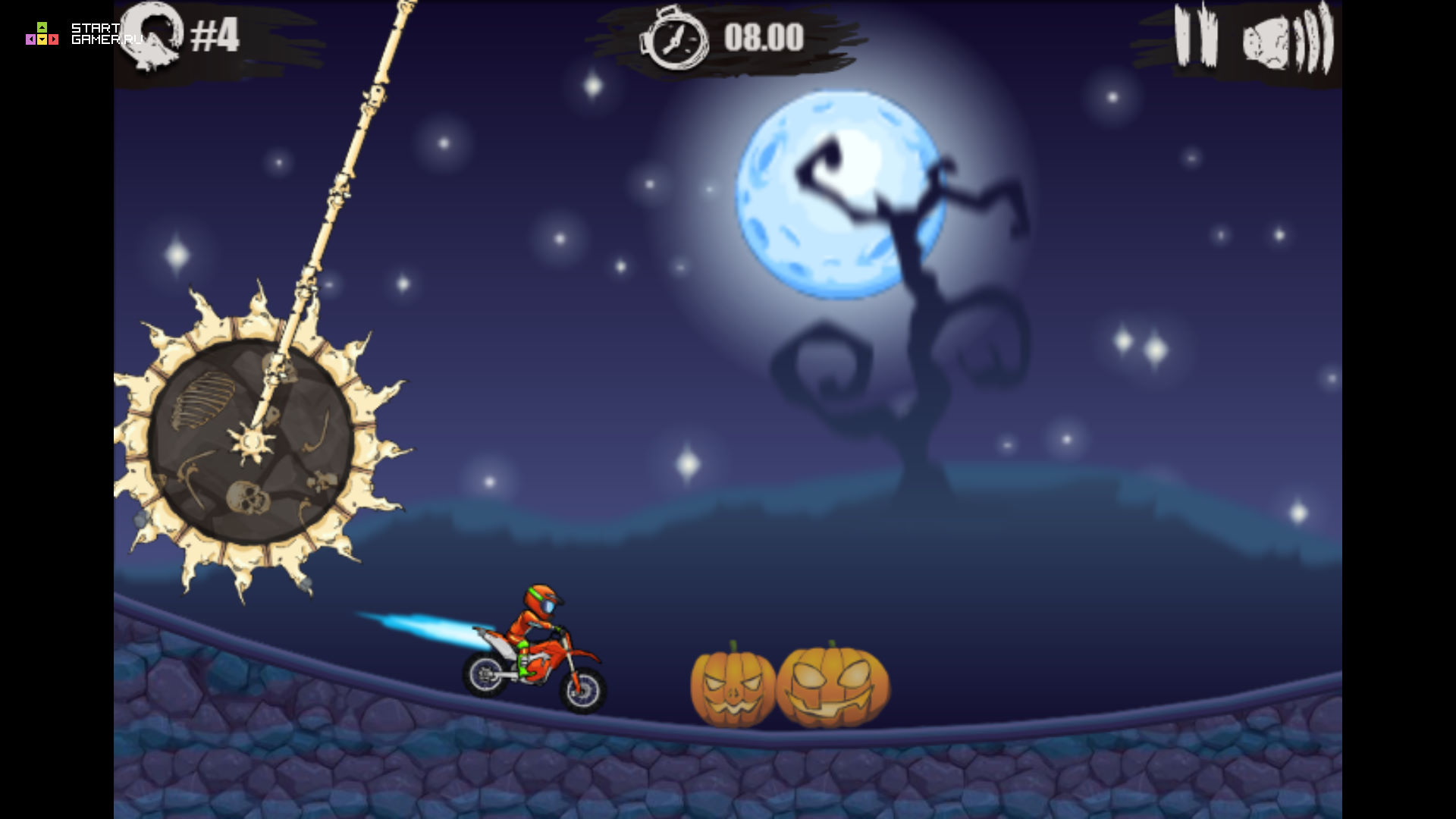 Игра Мото Х3М: Хэллоуин (Moto X3M: Spooky Land) - играть онлайн беспл...