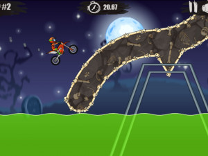 Игра Мото Х3М: Хэллоуин (Moto X3M: Spooky Land) — играть онлайн бесплатно (изображение №8)