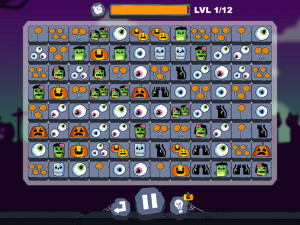 Игра Соединение пары: Хэллоуин (Mahjong Connect: Halloween) — играть онлайн бесплатно (изображение №2)