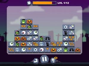 Игра Соединение пары: Хэллоуин (Mahjong Connect: Halloween) — играть онлайн бесплатно (изображение №3)