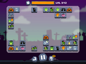 Игра Соединение пары: Хэллоуин (Mahjong Connect: Halloween) — играть онлайн бесплатно (изображение №8)