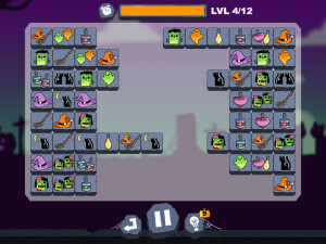 Игра Соединение пары: Хэллоуин (Mahjong Connect: Halloween) — играть онлайн бесплатно (изображение №10)