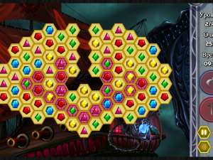 Игра Таинственные Пиратские Драгоценности (Mysterious Pirate Jewels) — играть онлайн бесплатно (изображение №5)