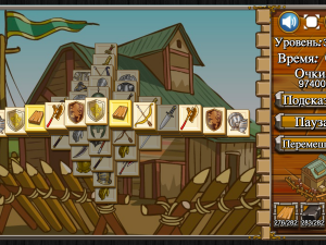 Игра Маджонг: Замок (Castle Mahjong) — играть онлайн бесплатно (изображение №4)