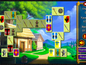 Игра Маджонг: Короли и Рыцари (Mahjong: Kings and Knights) — играть онлайн бесплатно (изображение №4)