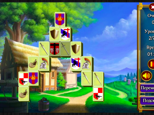 Игра Маджонг: Короли и Рыцари (Mahjong: Kings and Knights) — играть онлайн бесплатно (изображение №5)