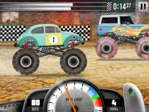 Игра Гонки на Грузовиках (Racing Monster Trucks) — играть онлайн бесплатно (изображение №5)