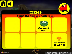 Игра Счастливая Обезьянка 4 (Monkey GO Happy 4) — играть онлайн бесплатно (изображение №3)