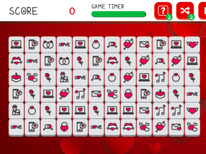 Игра Мадждонг Валентина (Mahjong Valentine's) — играть онлайн бесплатно (изображение №2)