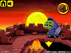 Игра Счастливая Обезьянка 9 (Monkey GO Happy 9) — играть онлайн бесплатно (изображение №2)