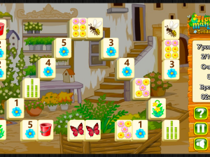 Игра Цветочный Маджонг Пасьянс  (Flower Mahjong Solitaire) — играть онлайн бесплатно (изображение №2)