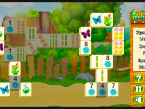 Игра Цветочный Маджонг Пасьянс  (Flower Mahjong Solitaire) — играть онлайн бесплатно (изображение №4)