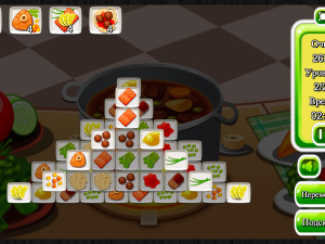 Игра Маджонг: Приготовление Еды (Cooking Mahjong) — играть онлайн бесплатно (изображение №2)