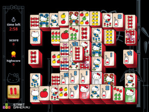 Игра Привет Китти Маджонг (Hello Kitty Mahjong) — играть онлайн бесплатно (изображение №2)