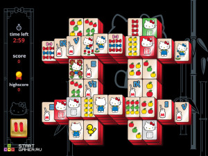 Игра Привет Китти Маджонг (Hello Kitty Mahjong) — играть онлайн бесплатно (изображение №3)