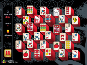 Игра Привет Китти Маджонг (Hello Kitty Mahjong) — играть онлайн бесплатно (изображение №5)