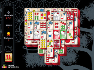Игра Привет Китти Маджонг (Hello Kitty Mahjong) — играть онлайн бесплатно (изображение №9)