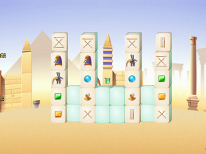 Игра Маджонг Джоли Джонг: Пески Египта (Jolly Jong - Sands of Egypt) — играть онлайн бесплатно (изображение №7)