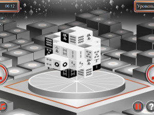Игра Маджонг Черное и Белое 3D (Black and White Dimensions) — играть онлайн бесплатно (изображение №4)