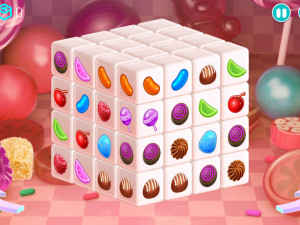 Игра Маджонг 3D: Измерения Конфеты (Mahjong Dimensions Candy) — играть онлайн бесплатно (изображение №2)