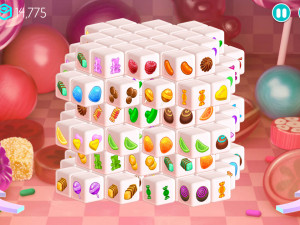 Игра Маджонг 3D: Измерения Конфеты (Mahjong Dimensions Candy) — играть онлайн бесплатно (изображение №5)