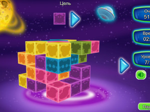 Игра Маджонг 3D: Космические кубики (Space Cubes) — играть онлайн бесплатно (изображение №8)