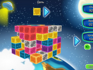 Игра Маджонг 3D: Космические кубики (Space Cubes) — играть онлайн бесплатно (изображение №9)