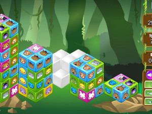 Игра Маджонг 3D: Кубики Зоопарк (Cube Zoobies) — играть онлайн бесплатно (изображение №8)