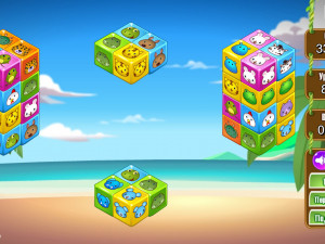 Игра Маджонг 3D: Кубики Зоопарк (Cube Zoobies) — играть онлайн бесплатно (изображение №9)