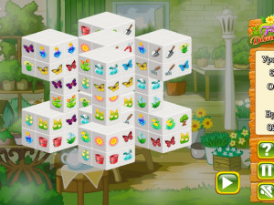 Игра Маджонг 3D: Цветы (Flower Dimensions) — играть онлайн бесплатно (изображение №7)