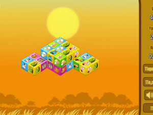 Игра Маджонг 3D: Кубики с Животными (Animal Cubes) — играть онлайн бесплатно (изображение №10)