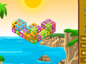 Игра Маджонг 3D: Кубики с Животными (Animal Cubes) — играть онлайн бесплатно (изображение №8)