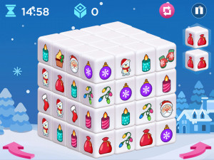 Игра Маджонг 3D: Праздник Измерения (Holiday Mahjong Dimensions) — играть онлайн бесплатно (изображение №2)