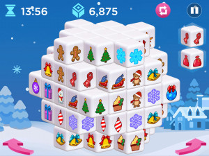 Игра Маджонг 3D: Праздник Измерения (Holiday Mahjong Dimensions) — играть онлайн бесплатно (изображение №3)