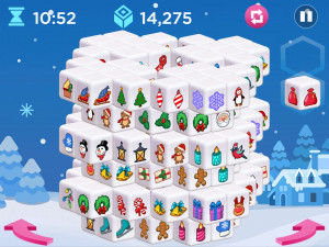 Игра Маджонг 3D: Праздник Измерения (Holiday Mahjong Dimensions) — играть онлайн бесплатно (изображение №4)