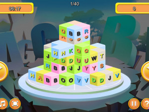Игра Маджонг 3D: Буквы (Letter Dimensions) — играть онлайн бесплатно (изображение №2)