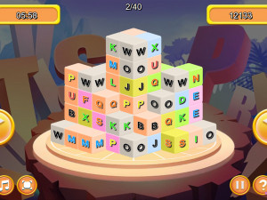 Игра Маджонг 3D: Буквы (Letter Dimensions) — играть онлайн бесплатно (изображение №3)
