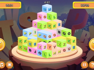 Игра Маджонг 3D: Буквы (Letter Dimensions) — играть онлайн бесплатно (изображение №6)