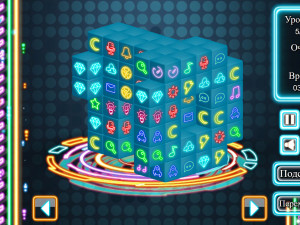 Игра Неоновый Маджонг 3D (NeonJong 3D) — играть онлайн бесплатно (изображение №6)