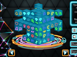Игра Неоновый Маджонг 3D (NeonJong 3D) — играть онлайн бесплатно (изображение №8)