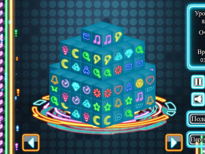 Игра Неоновый Маджонг 3D (NeonJong 3D) — играть онлайн бесплатно (изображение №9)