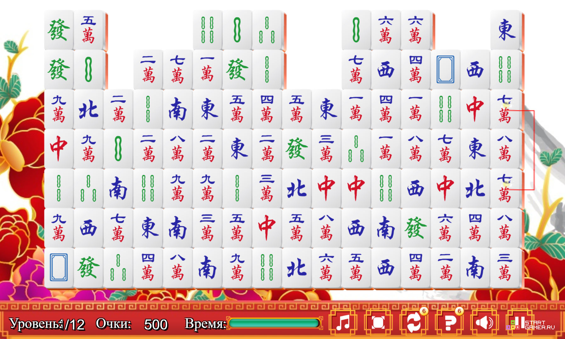 Mahjong chaine