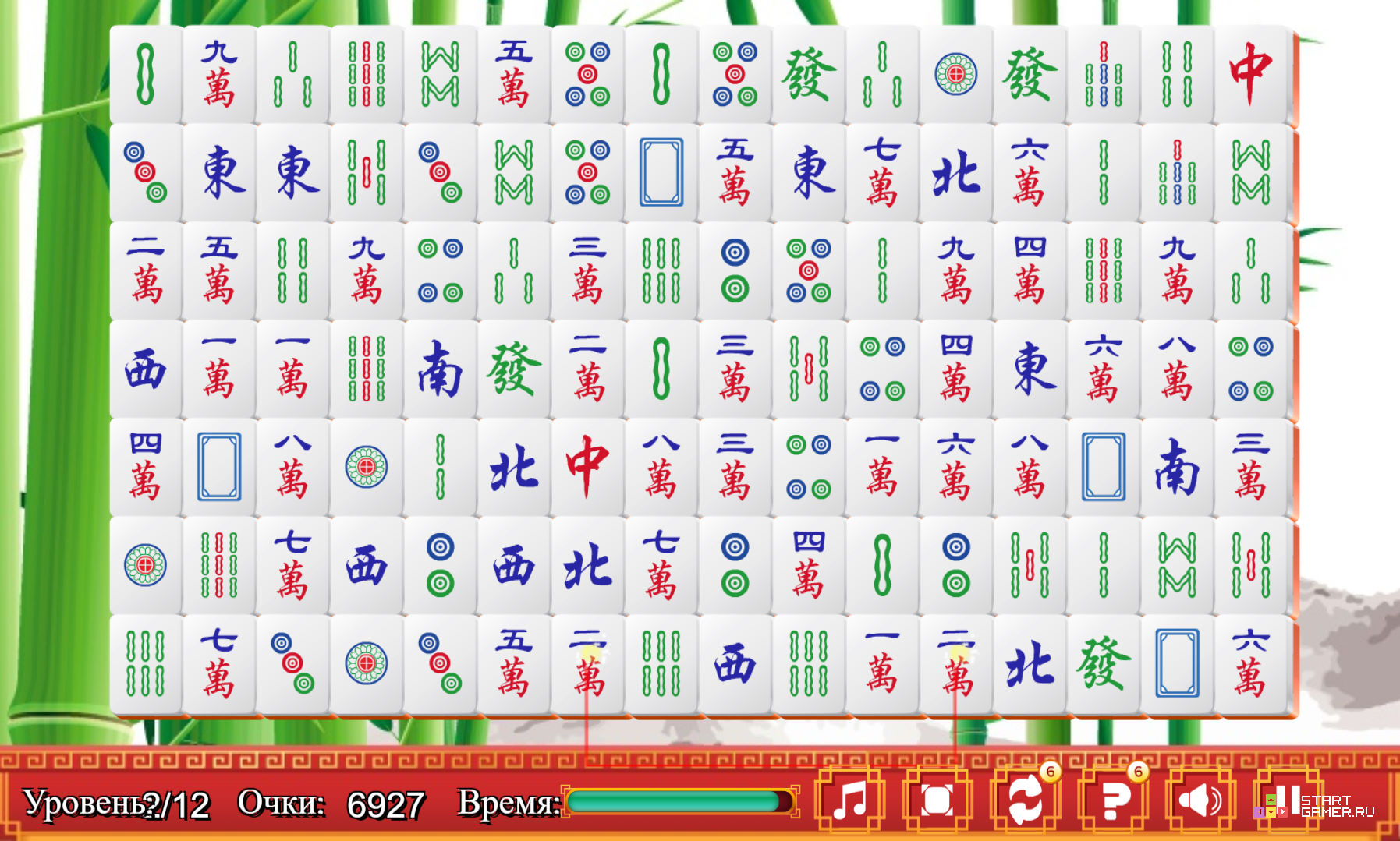 Mahjong chaine