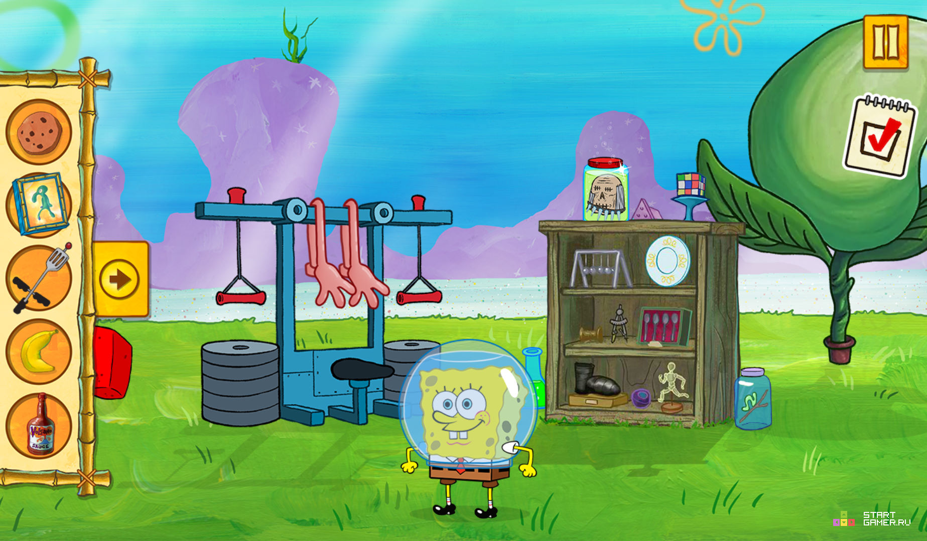 (Spongebob Saves The Day) - играть онлайн бесплатно (изображение № 4) .