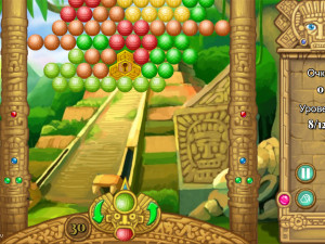 Игра Шарики Майя (Maya Bubbles) — играть онлайн бесплатно (изображение №4)