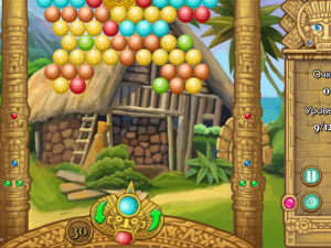Игра Шарики Майя (Maya Bubbles) — играть онлайн бесплатно (изображение №3)