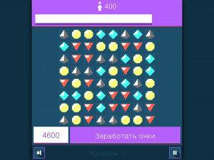 Игра Плоские Драгоценности: 3 в ряд (Flat Jewel Match 3) — играть онлайн бесплатно (изображение №2)