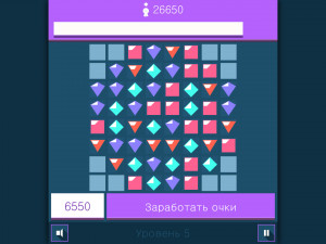 Игра Плоские Драгоценности: 3 в ряд (Flat Jewel Match 3) — играть онлайн бесплатно (изображение №7)