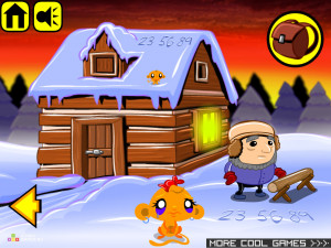 Игра Счастливая Обезьянка 45 (Monkey GO Happy 45) — играть онлайн бесплатно (изображение №2)